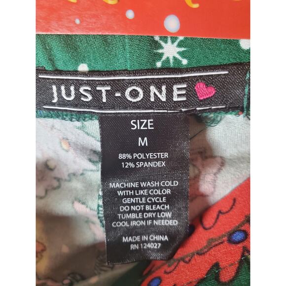 Just One Winter Wonderland Christmas Tree Two Pack of Leggings, Women's Medium - Picture 5 of 5